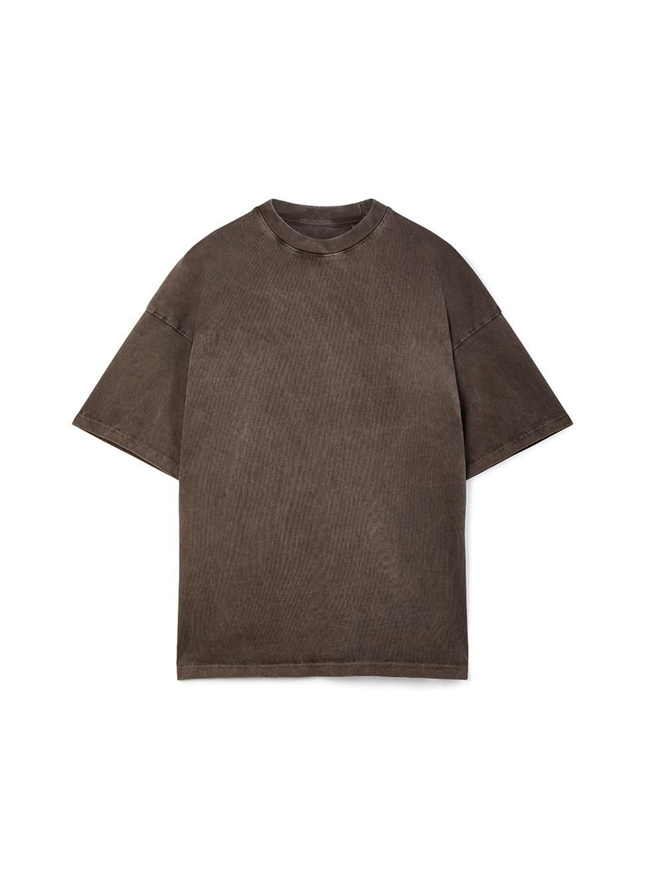 Oversized Heavyweight T-Shirt - CHOCOLATE BROWN