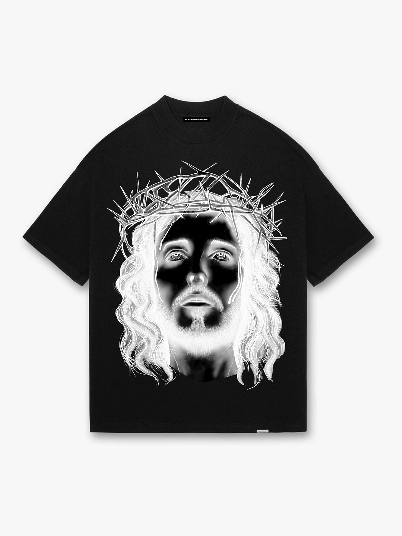 Thorns Crew Neck T- Shirt - BLACK