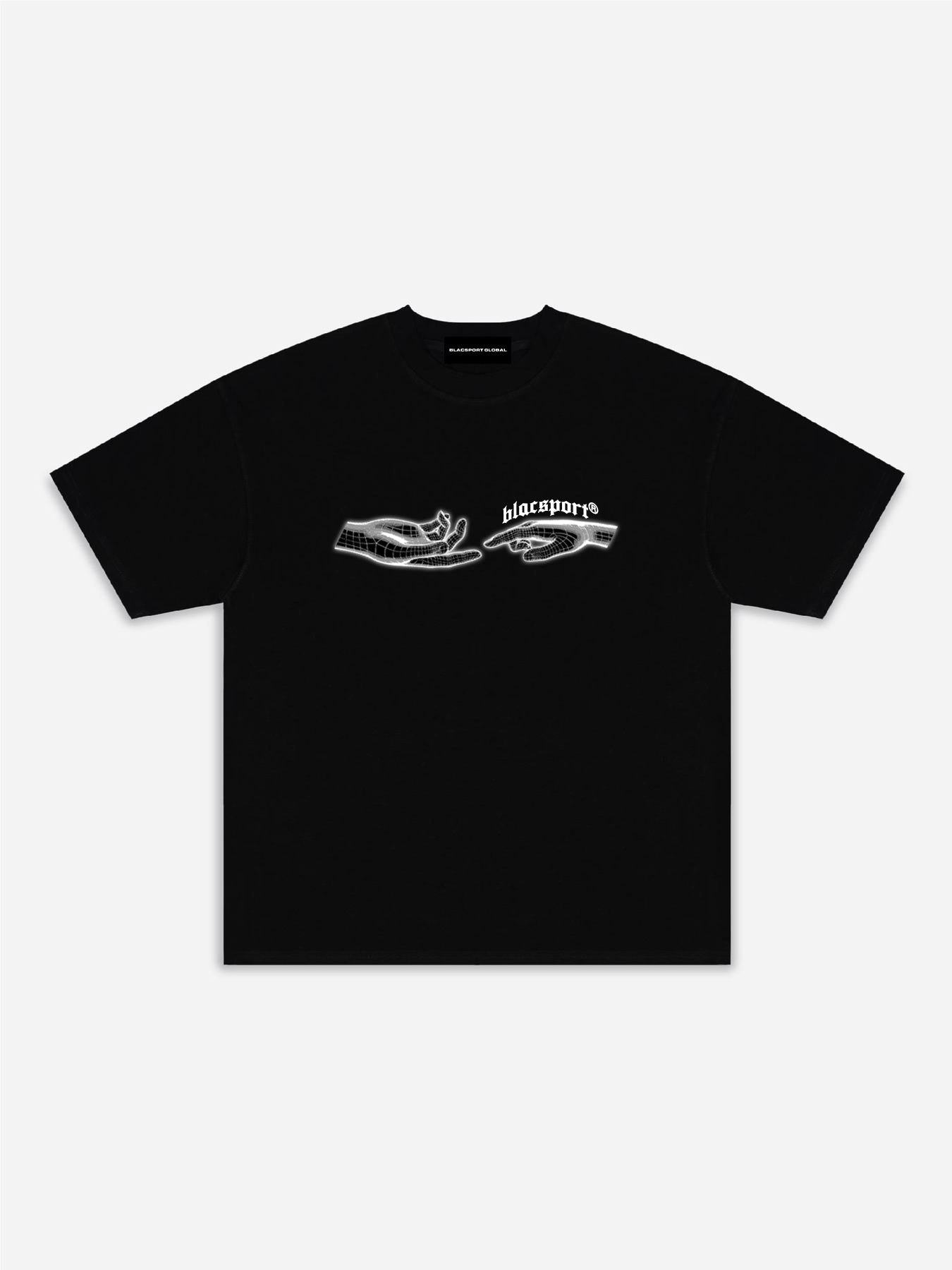 Wireframe v2 Crew Neck T-Shirt - BLACK