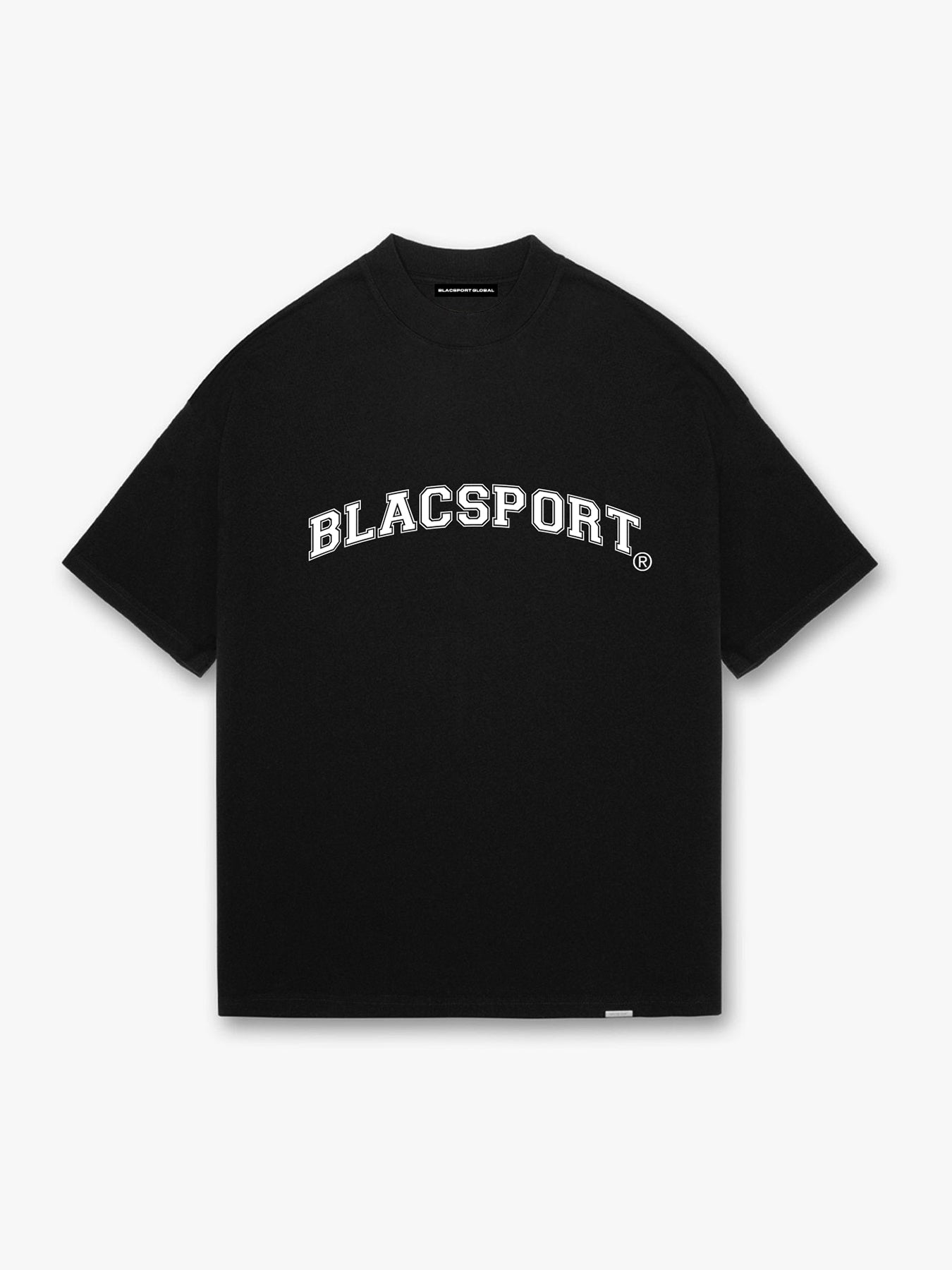 College T-Shirt - JET BLACK